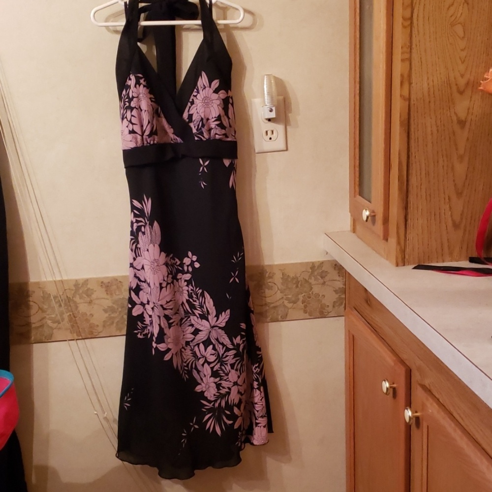Floral halter dress